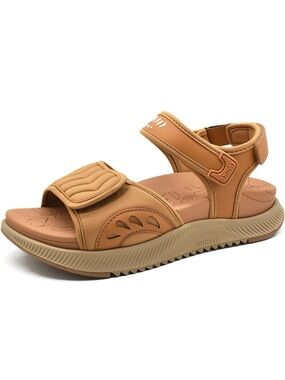Oncai Tan Sporty Adjustable Strap Sandals size 9.5